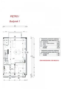 Budynek 1 Lokal B Plan piętro