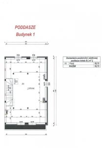 Budynek 1 Lokal B Plan poddasze